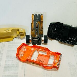 Slot Car Parts /Bodies= GHOST RACER, FLASH CAMARO, 60’s INDY CAR AND SOLID RIVET